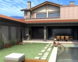 3d posterior de vivienda Proyecto 1.