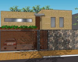 Fachada en Sketchup